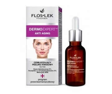 DermoExpert Anti Aging kislinski piling z AHA, BHA kislinami in Matrixyl 3000 kompleksom