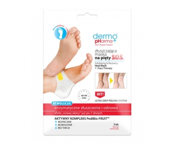dermo pHarma encimski piling v nogavicah za pete