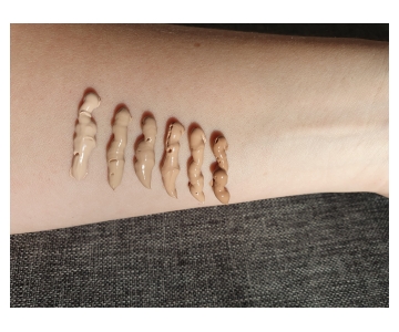 Vipera Exact Skin Hydrating tekoči puder (Od leve 01 do desne 06.)
