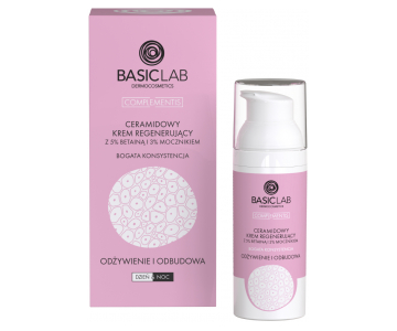 BasicLab Ceramide Regenerating bogata krema s ceramidi, betainom in ureo