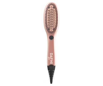 Dafni GO Rose Gold električna krtača za ravnanje las