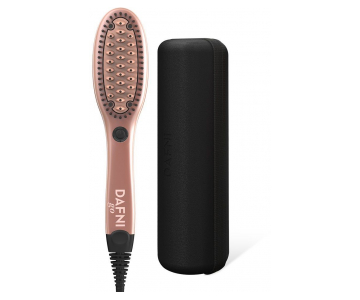 Dafni GO Rose Gold električna krtača za ravnanje las