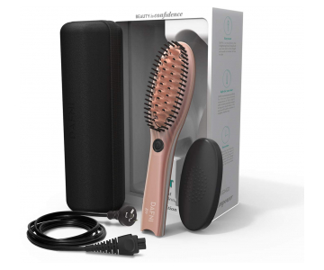 Dafni GO Rose Gold električna krtača za ravnanje las